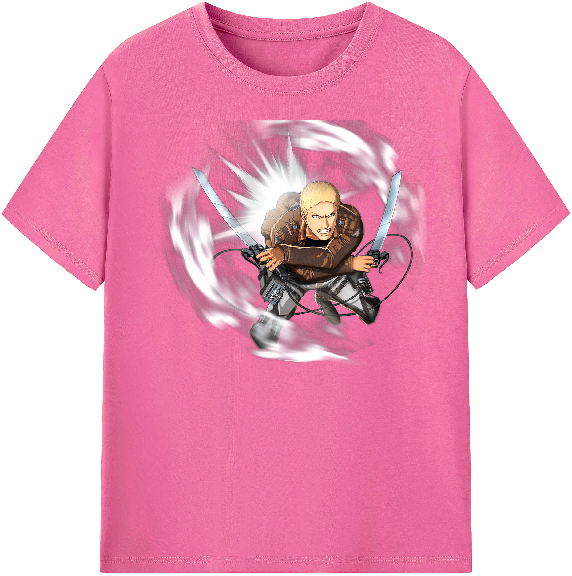 （画像用） 進撃の巨人 ライナー・ブラウン Attack on Titan Reiner Braun レディースカジュアルプリントTシャツ（綿100％）